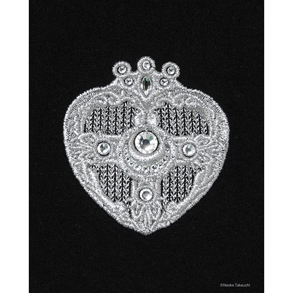 Cosmic Heart Compact T-shirt (Black / S size)