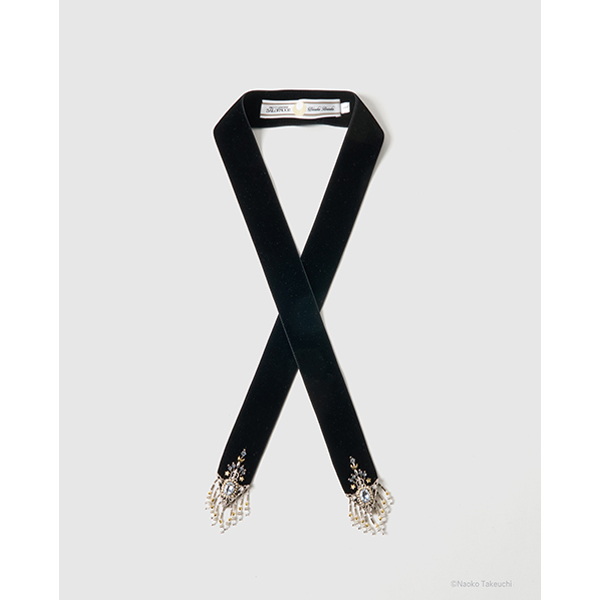 Sailor Moon crystal silver tip velvet long ribbon