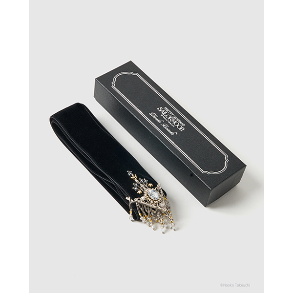 Sailor Moon crystal silver tip velvet long ribbon