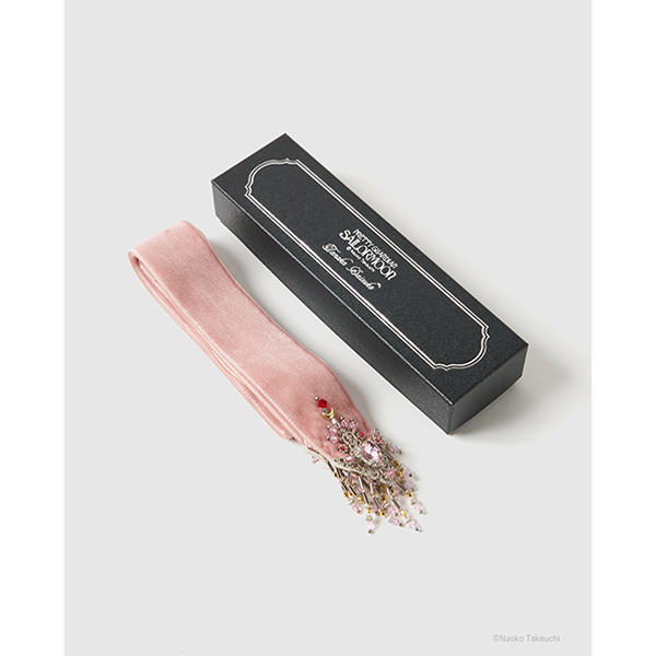 Sailor Chibi Moon crystal silver tip velvet long ribbon