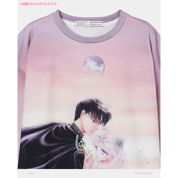 �y���ʌ���\��zPrincess Serenity & Prince Endymion bijou T-shirt (S size)