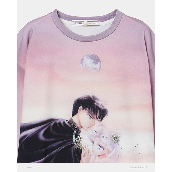 �y���ʌ���\��zPrincess Serenity & Prince Endymion bijou T-shirt (M size)