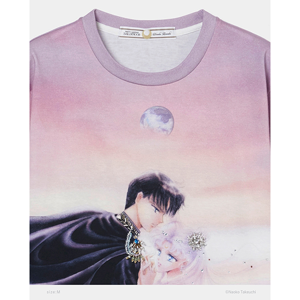 �y���ʌ���\��zPrincess Serenity & Prince Endymion bijou T-shirt (L size)