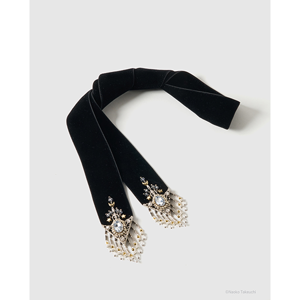 Sailor Moon crystal silver tip velvet long ribbon