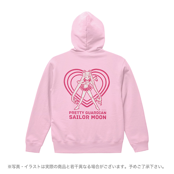 ストアオリジナル パーカー セーラームーン&ルナ ピンク L