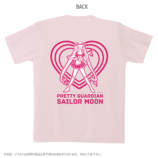 ストアオリジナル Tシャツ セーラームーン&ルナ ピンク M