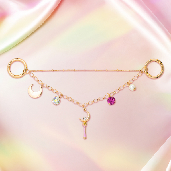 ストアオリジナル バッグチャーム チェーン ムーンスティック