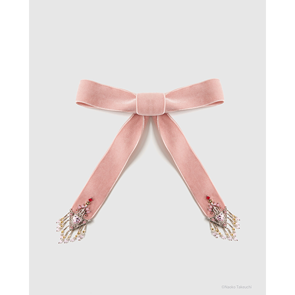Sailor Chibi Moon crystal silver tip velvet long ribbon