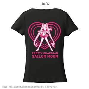 ストアオリジナル フライスTシャツ セーラームーン&ルナ ブラック M