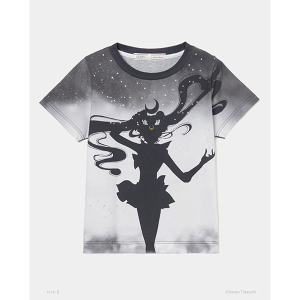 �y���ʌ���\��zSailor Moon silhouette bijou T-shirt (S size)